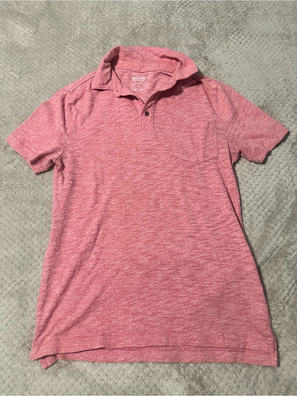 Mossimo Supply Co. Men's Heather Pink Polo Shirt